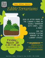 edible terrarium poster.
