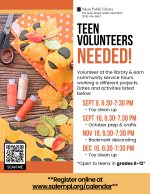 Fall 2025 Teen Volunteers.