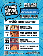 book club calendar.