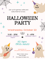 halloween party poster.