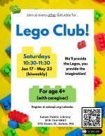 Lego Club Poster WinterSpring '26.