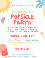 Popsicle Party Poster.