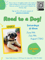 read to a dog poster.