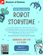 robot storytime poster.