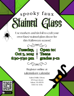 spooky stained glass.