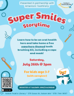 super smiles storytime poster.