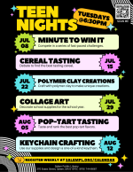 teen nights poster.