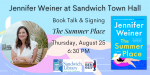 Author Jennifer Weiner at Sandwich Town Hall  📖