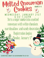 teen program cookies snow 