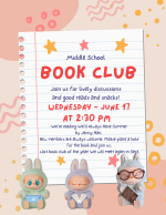 Middle School Book Club June 2026