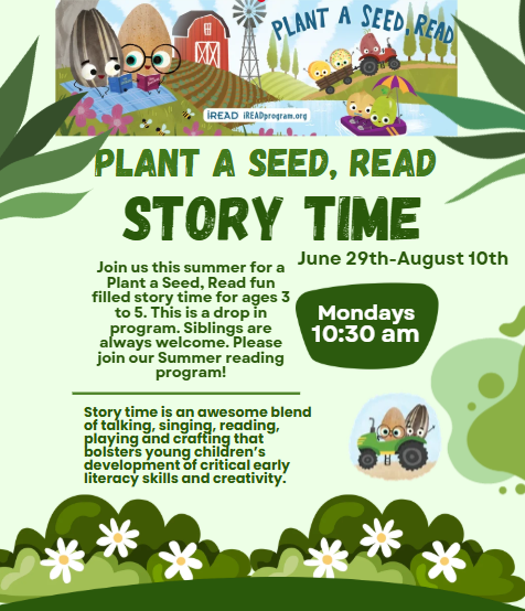 Plant a Seed, Read Preschool Story Time