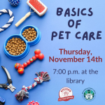 RESCHEDULED: Basics of Pet Care