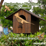 Graphic for program "Customize a Birdhouse for Tweens at West" 