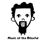 A bearded face with the caption "Music at the Blissful"