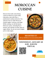 Moroccan Cuisine flyer