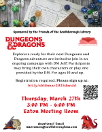 Dungeons and Dragons flyer