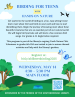 Birding for Teens flyer