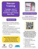 Narcan Training flyer