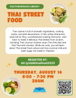 Thai Street Food flyer