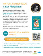 Casey McQuiston flyer