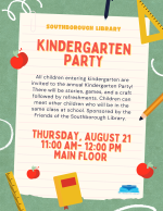 Kindergarten Party flyer