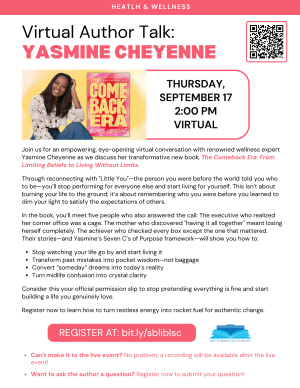 Virtual Author: Health & Wellness-Yasmine Cheyenne The Comeback Era image