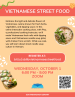 Vietnamese Street Food flyer