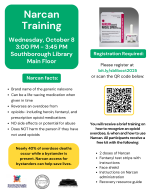 Narcan Training flyer
