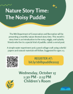 Nature Story Time flyer