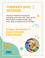 Therapy Dog flyer