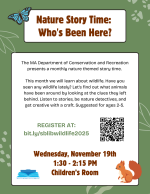 Nature Story Time flyer