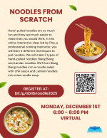 Noodles from Scratch flyer