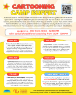 Cartooning Camp Buffet flyer
