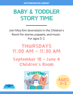 Baby Story Time flyer