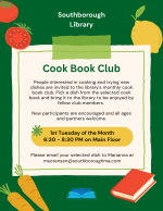 Cook Book Club flyer