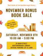 November Bonus Book Sale flyer