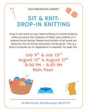 Summer Drop In Knitting 2026 image