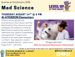 Mad Science Show Flyer