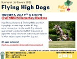 Flying High Dogs @ Atkinson Elementary Blacktop Thurs 7/9 @ 6:00 pm