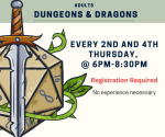 dungeons & dragons flyer