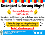 Emergent Lit Night