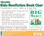 Flyer for Kids Nonfiction Book Club
