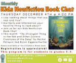 Flyer for Kids Nonfiction Book Club