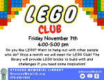 LEGO Club Flyer