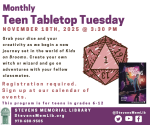 Teen Tabletop Flyer