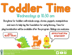 flyer for Toddler Time