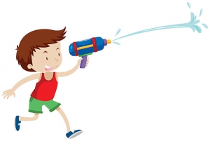 Kids' Squirt Gun Painting
