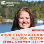 TEWKSBURY WRITING GROUP -- Advice From Author Allison Keeton
