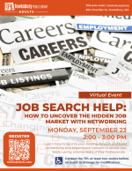 09/23/2024 | VIRTUAL: JOB SEARCH HELP -- How To Uncover The Hidden Job ... - Job Search Support Network