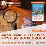 The Armchair Detectives Mystery Book Group -- Murder in Her Stocking